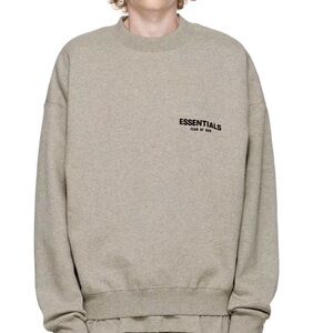 Essentials Men's Tan Crewneck Sweater